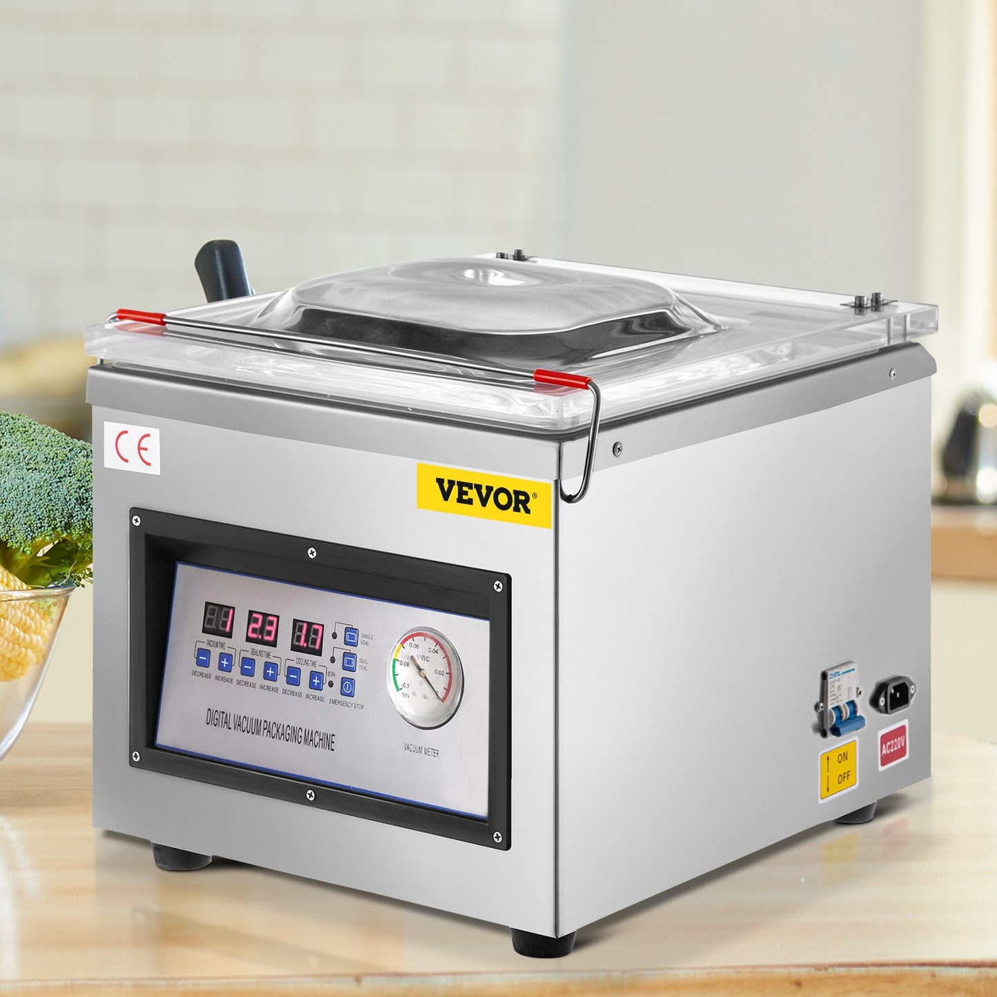 DZ-260C Digital Vacuum Sealer Food Vacuum Sealing Packing Machine 220V - Image 8