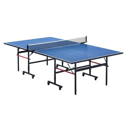 Ping Pong Table Foldable Table Tennis Game Table Indoor with Clamp Net - Image 9