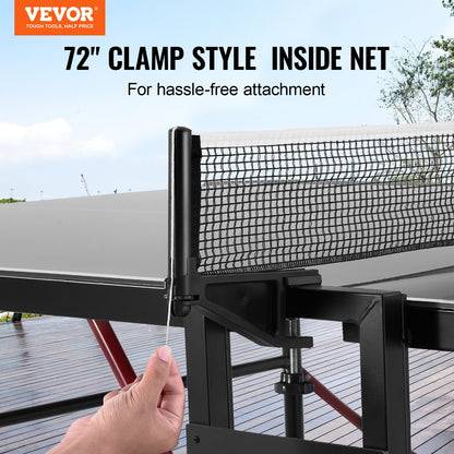 Ping Pong Table Foldable Table Tennis Game Table Indoor Outdoor with Net - Image 2