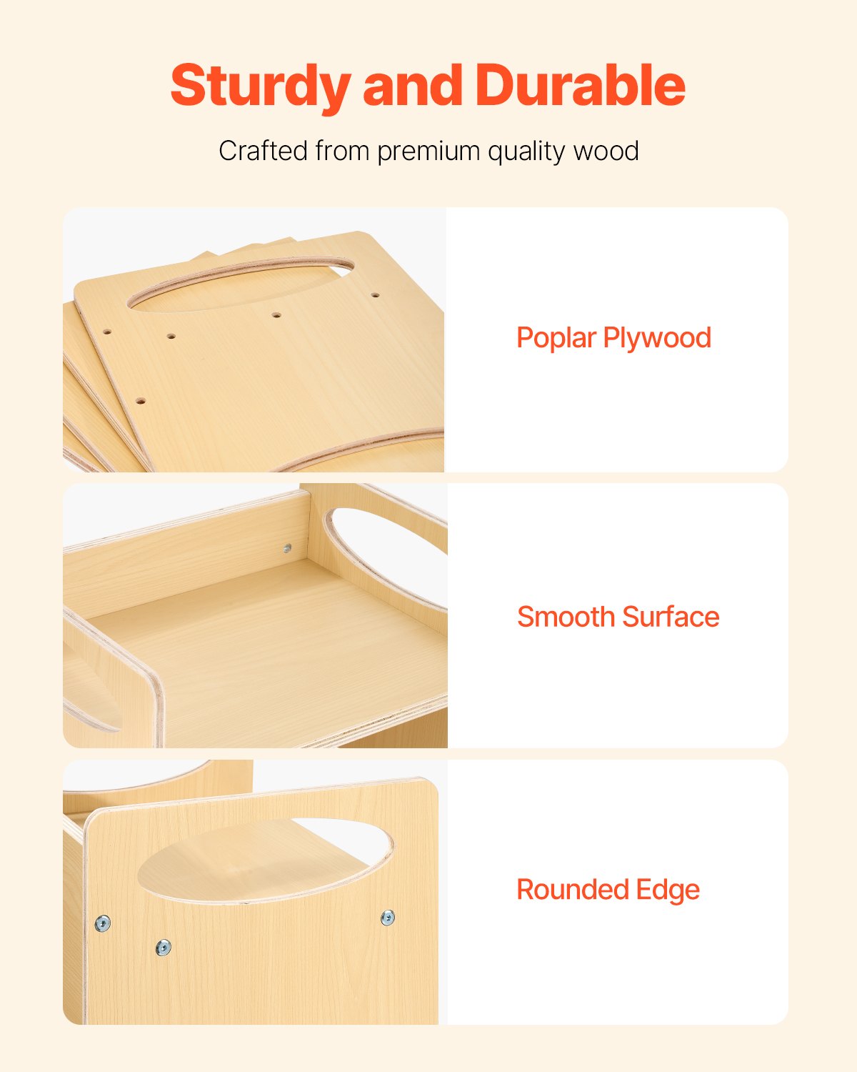 Montessori Weaning Table and Chair Set, Wooden Toddler Table and Chair Set for Aged 1-5, Adjustable Height Kids Montessori Chair and Activity Table, Ideal for Reading, Eating, Playing - Natural - Image 4
