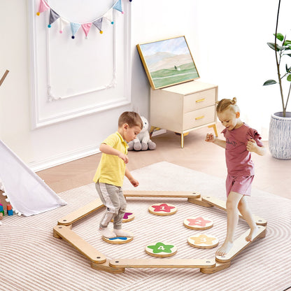 Kids Balance Beam Stepping Stones Gymnastics Children Balance Board 6 PCS - Image 8