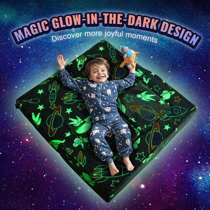 Modular Kids Play Couch 4Pcs DIY Glow in the Dark Toddler Chair Grey - Image 6