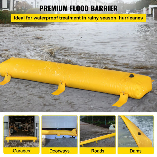 Flood Barrier Hydro Barrier 12' Length x 12" Height for Water Diversion - Image 2
