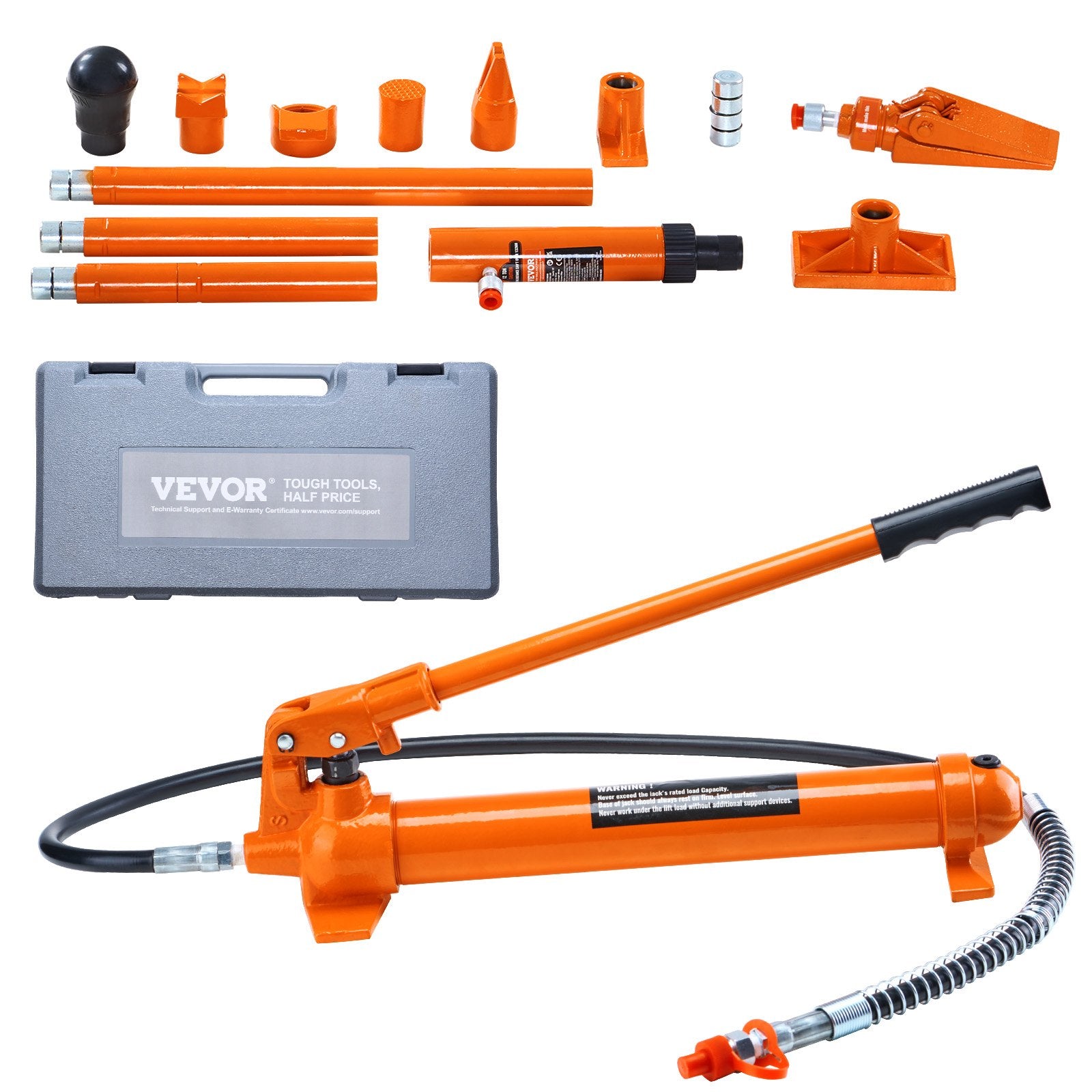 12 Ton Hydraulic Jack Air Pump Lift Ram Body Frame Porta Power Repair Kits