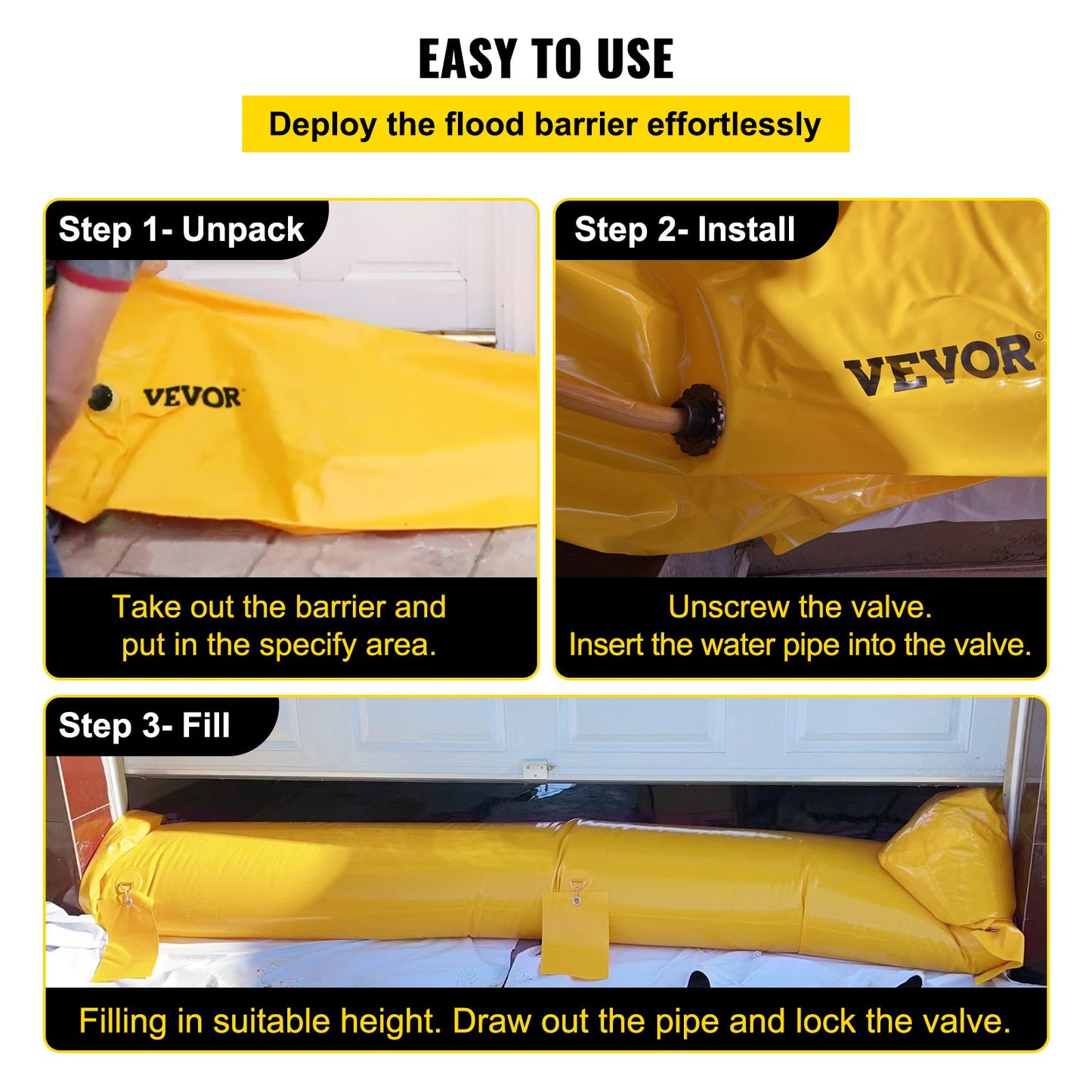 Flood Barrier Hydro Barrier 24' Length x 12 - Image 4