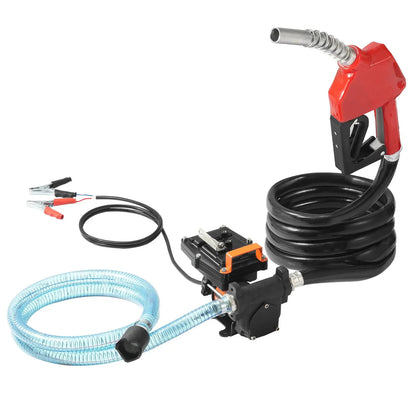Fuel Transfer Pump 12V 15 GPM 1/4 HP Diesel Pump with Auto Fuel Nozzle - Image 9