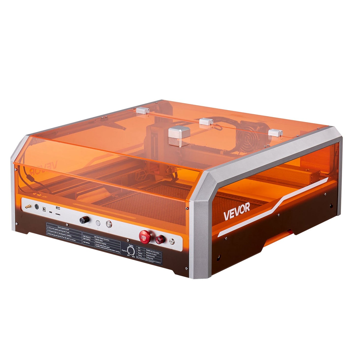 Laser Engraver, 20W, Laser Engraving and Cutting Machine with Enclosure Camera, Laser Cutter, 400 x 400 mm Working Area, 30000 mm/min, for Wood, Leather, Glass, Paper, Certain Metal, Class 1 - Image 9