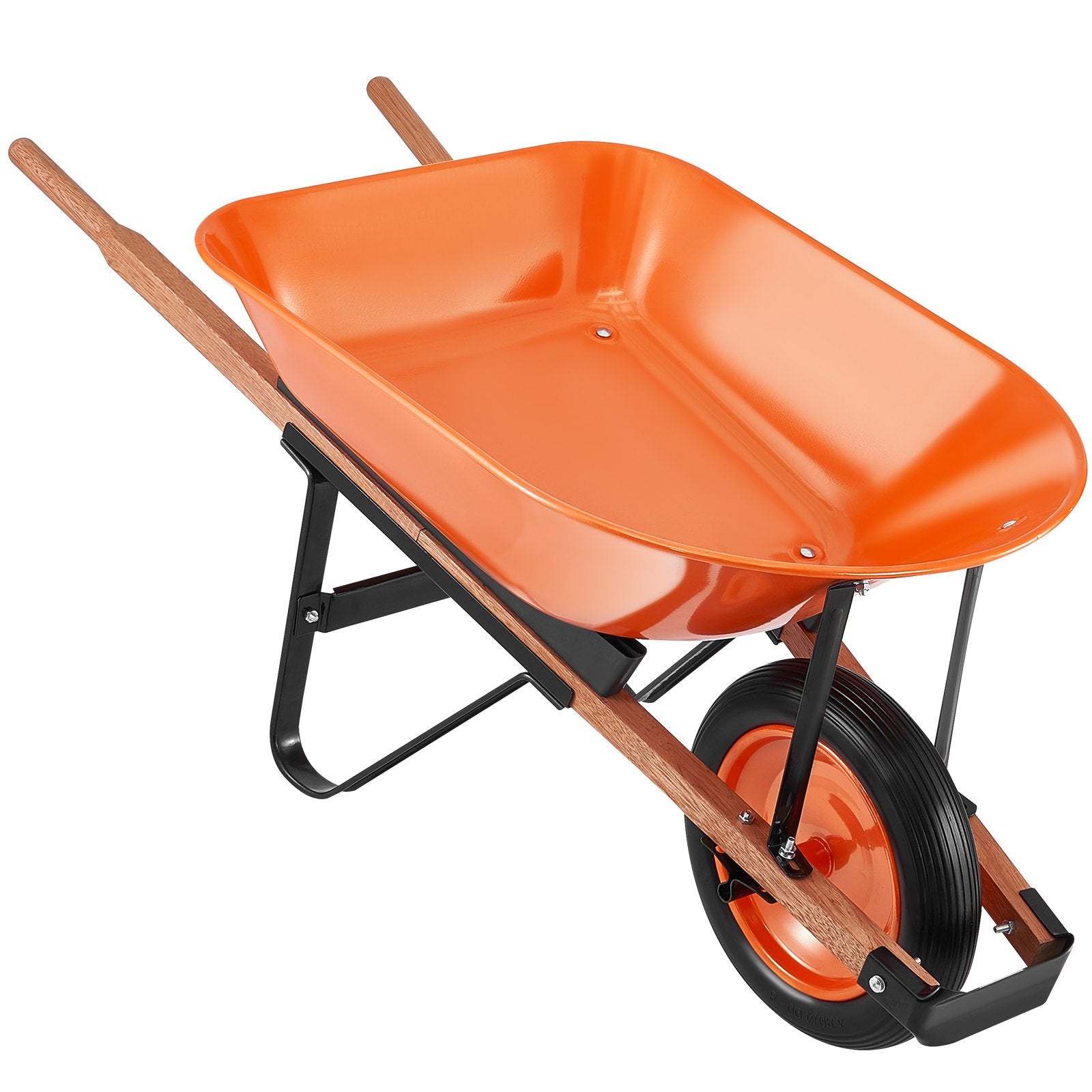 Wheelbarrow Cart One Wheel Garden Dump Cart 330 lbs Yard Utility Cart - Image 9