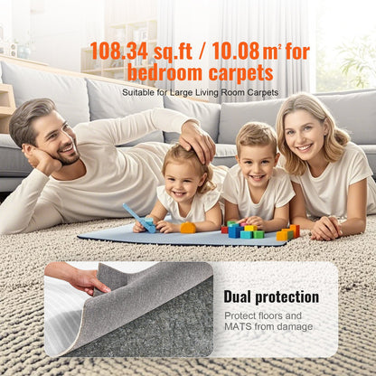 Non Slip Rug Pad Gripper 9' x 12' Carpet Mat 0.24" Thick for All Floor - Image 6