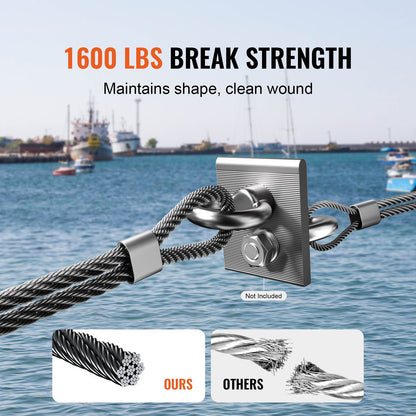 T316 Stainless Steel Cable 3.18mm 7x7 Steel Wire Rope 152.4m Cable Railing - Image 4
