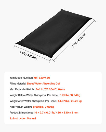 Flood Barrier, 10 Pack, 430 x 830 mm Flood Bags with Bucket, Reusable Water Absorbent Barrier Activated by Water, Sandless Sandbags Blockage, Flooding Prevention Bags for Door, Basement, Garage - Image 7