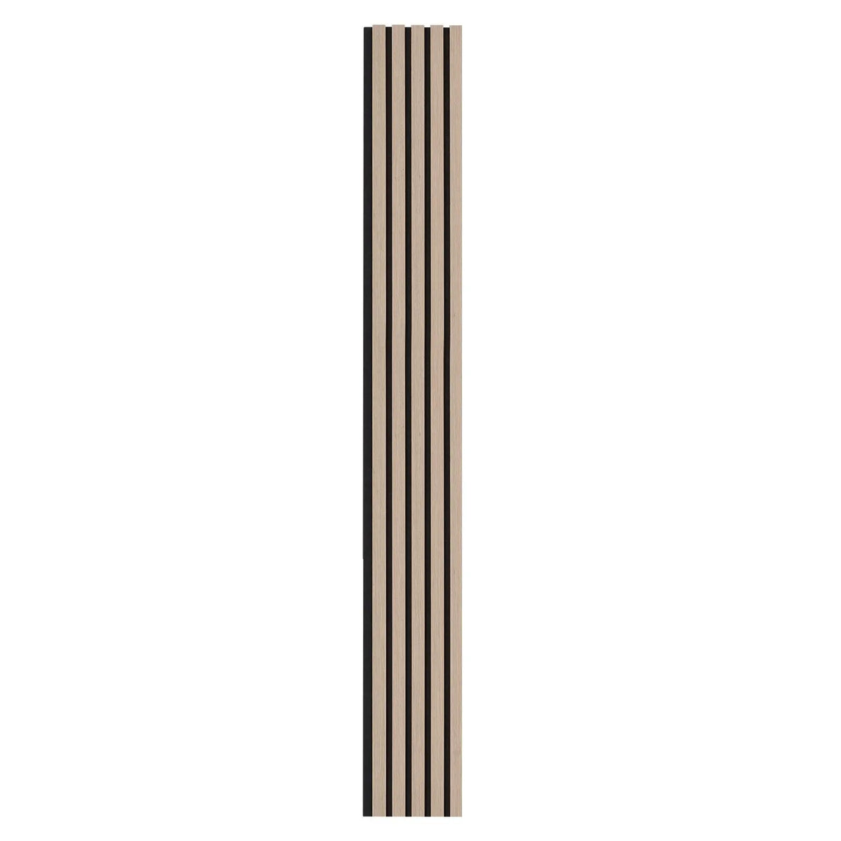 Wood Slat Acoustic Panels, 7.9 x 94.5 inch, MDF Accent Wooden Wall Panels for Modern Interior Wall Decor, Faux Wood Wall Board Panels for Noise Reduction, Silver Wood