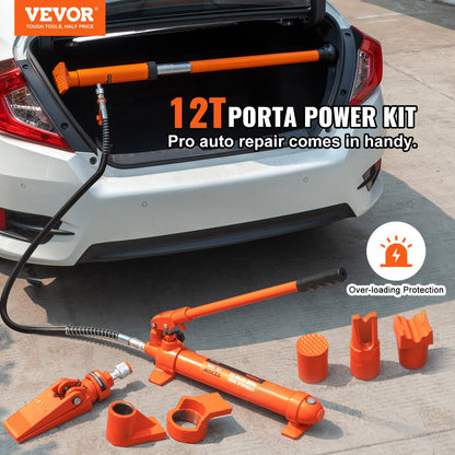 12 Ton Hydraulic Jack Air Pump Lift Ram Body Frame Porta Power Repair Kits - Image 2
