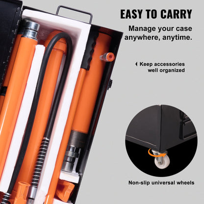 20 Ton Porta Power Kit, Portable Hydraulic Jack with 4.6 ft/1.4 m Oil Hose, Car Frame Repair Tool with Storage Case for Automotive, Heavy Equipment, Mechanic (44000 LBS) - Image 5