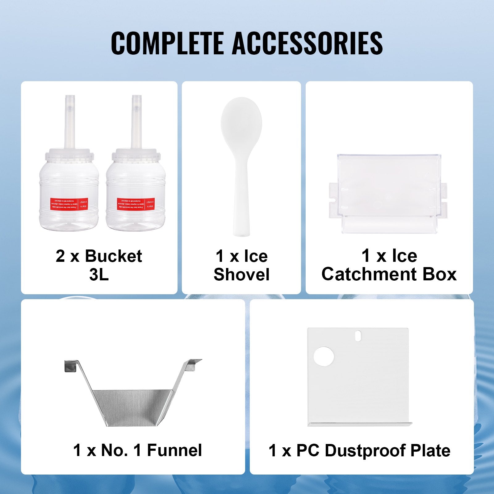 Commercial Snowflake Ice Machine, 276LBS/24H Snowflake Ice Maker, Stainless Steel Ice Shaver Machine, Electric Snow Cone Maker, Air Cooling System for Rapid Heat Dissipation, for Bakery, Cafe - Image 6