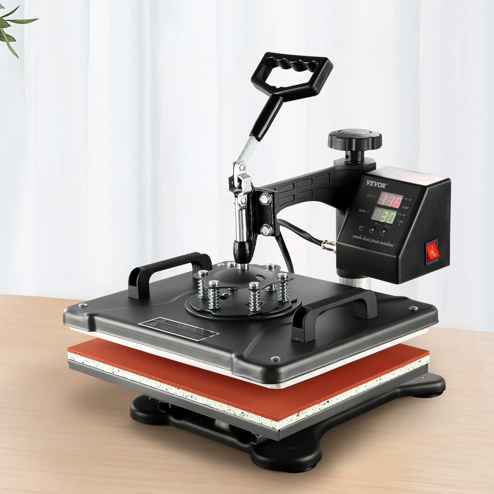 1400W Heat Press Machine 8 In 1 Sublimation Steel Frame Heat Presses with Temperature And Time Control (12X15INCH 8IN1) - Image 8