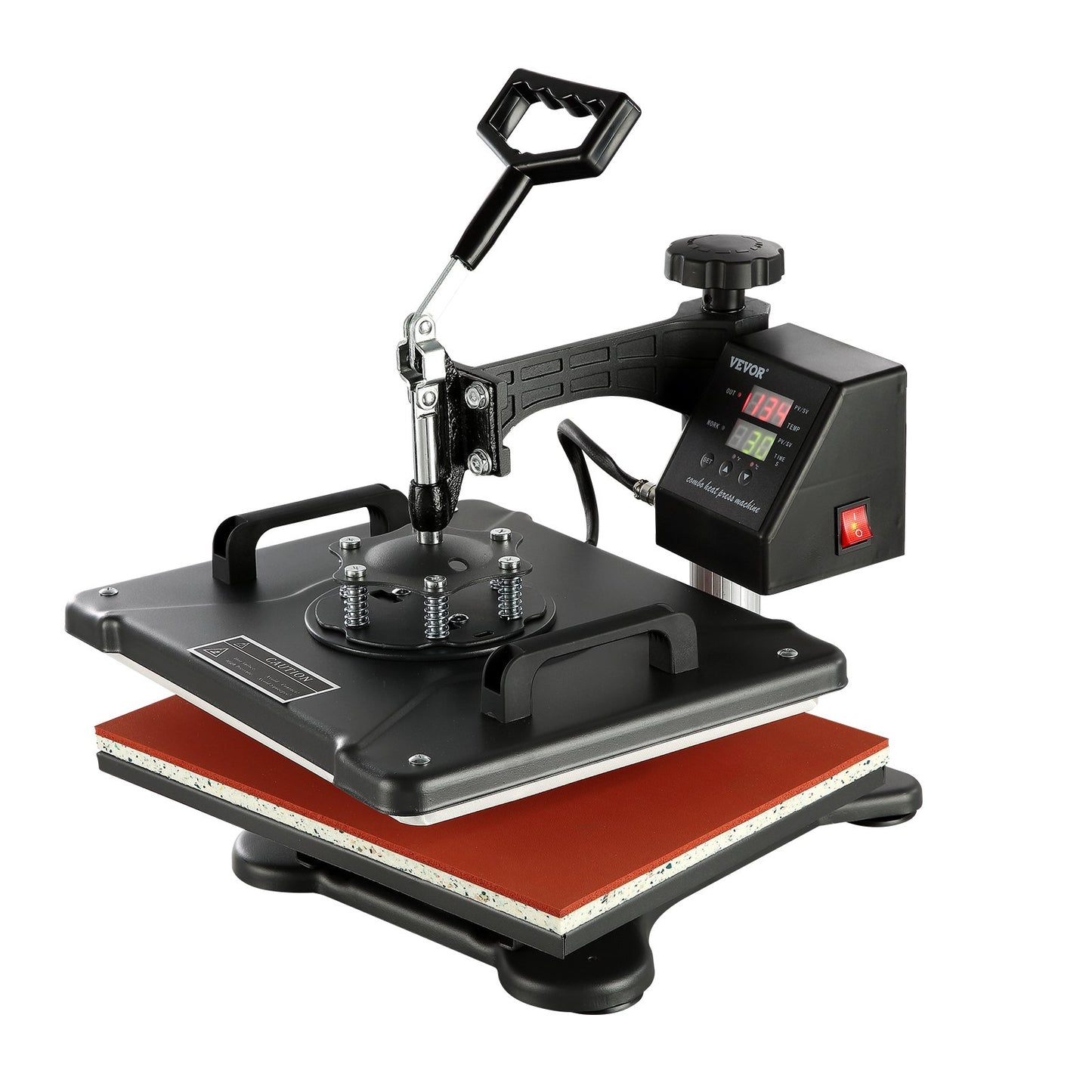 1400W Heat Press Machine 8 In 1 Sublimation Steel Frame Heat Presses with Temperature And Time Control (12X15INCH 8IN1) - Image 9