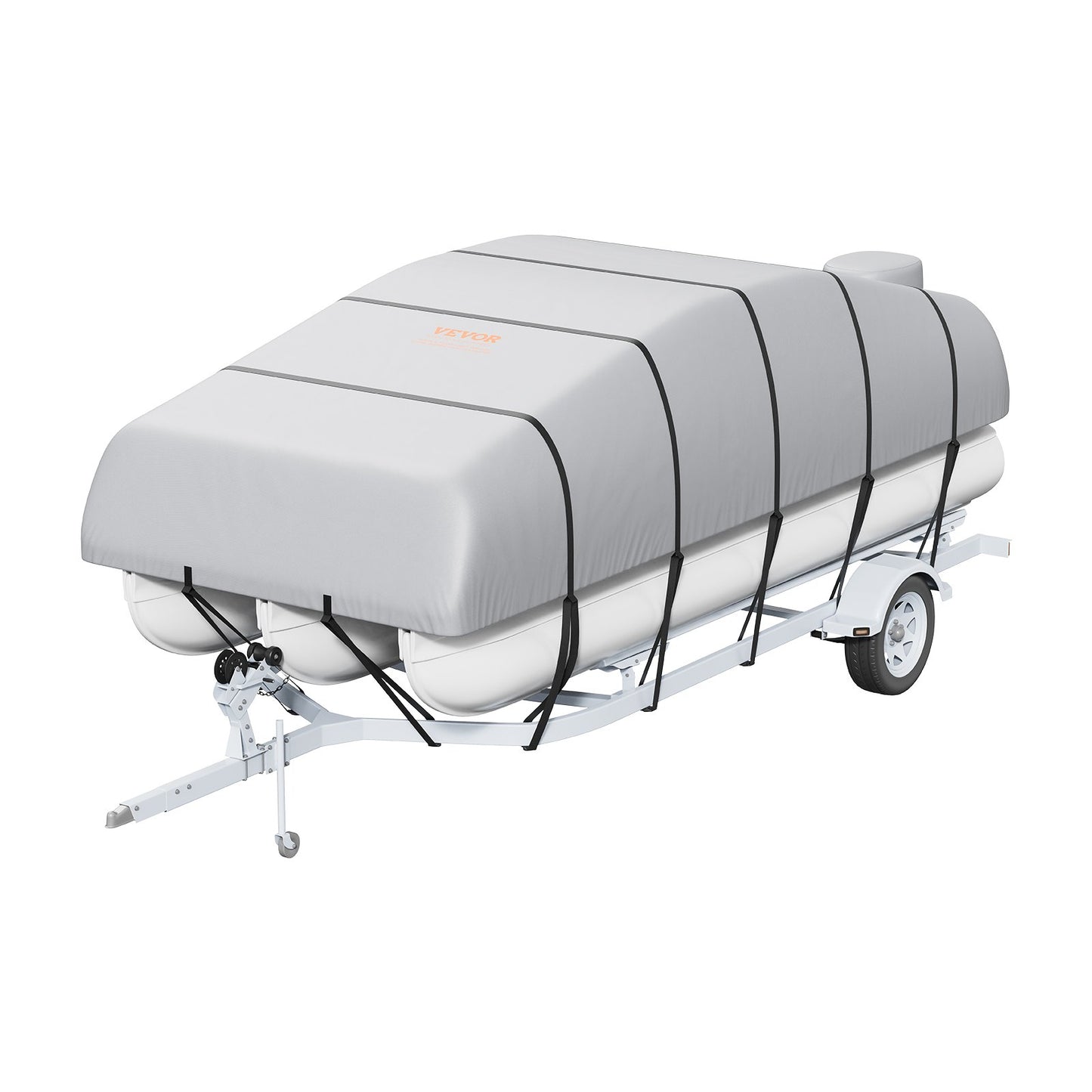 Pontoon Boat Cover 800D Waterproof Trailerable 19-20 ft with Storage Bag - Image 9