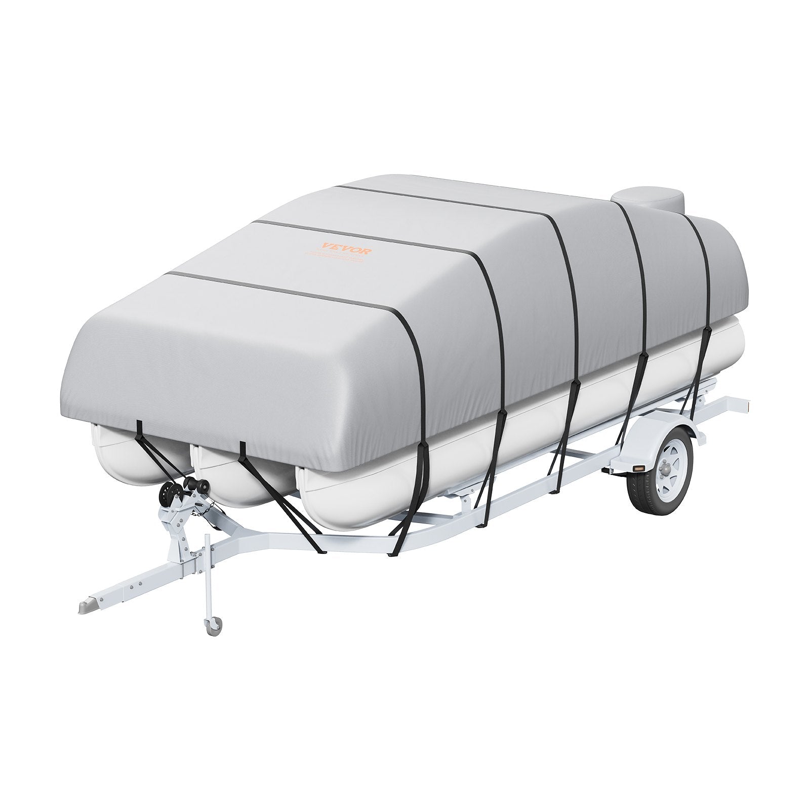 Pontoon Boat Cover 800D Waterproof Trailerable 19-20 ft with Storage Bag - Image 9