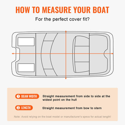Pontoon Boat Cover 800D Waterproof Trailerable 23-24 ft with Storage Bag - Image 6