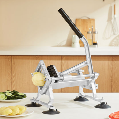 Commercial Vegetable Slicer, 1/2 inch Fruit Slicer, Stainless Steel and Aluminum Alloy Vegetable Cutter Slicer Machine, Manual Slicer with Non-slip Feet, for Radishes, Onions, Potatoes, Lemons - Image 8
