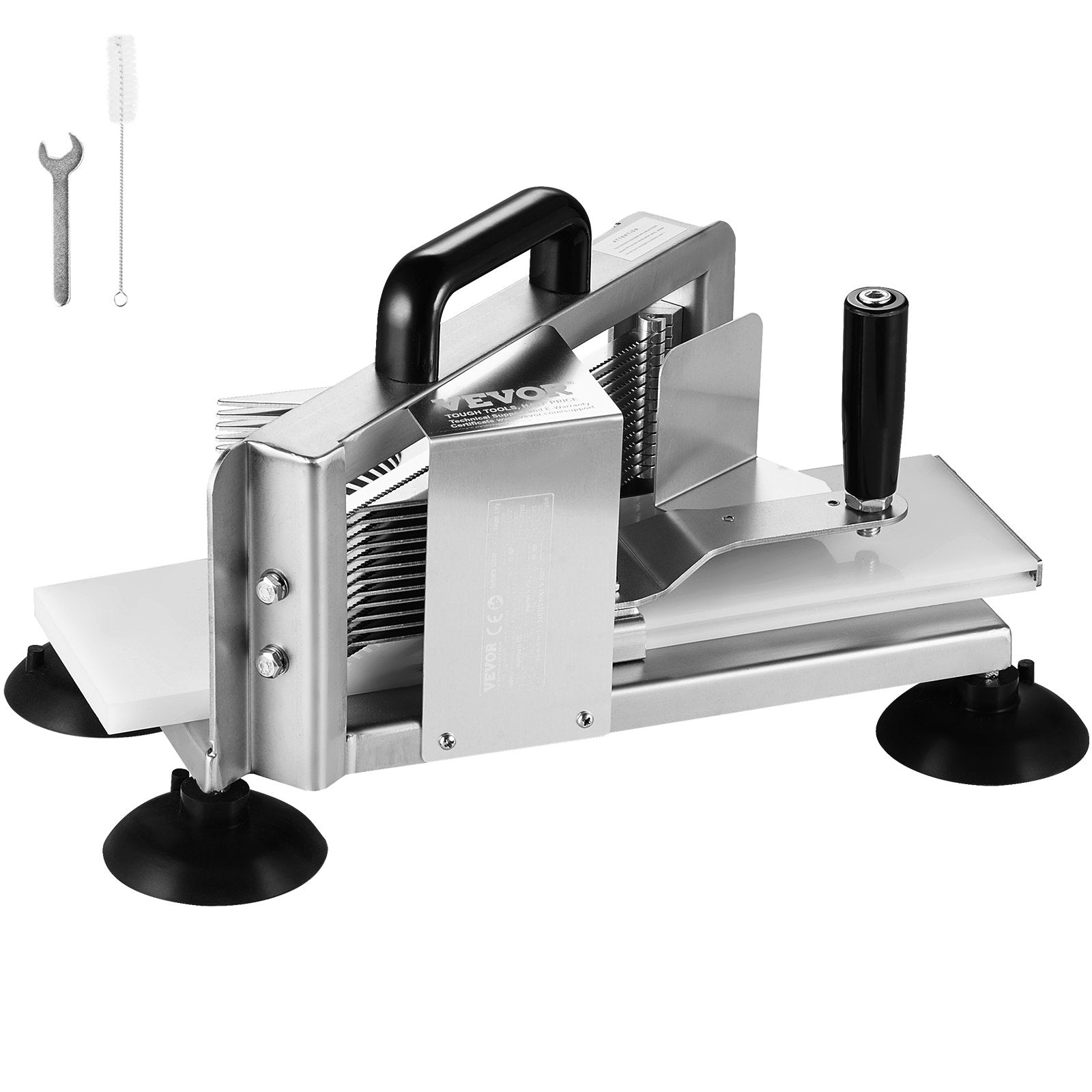 Commercial Tomato Slicer, 3/16 inch Tomato Cutter Slicer, Stainless Steel Heavy Duty Tomato Slicer Machine, Manual Tomato Slicer with Non-slip Feet, for Cutting Tomatoes, Cucumbers, Bananas - Image 9