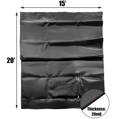 LLDPE Pond Liner 15x20 ft, Pond Liner 20 Mil, Fish Pond Liners for Waterfall, Pond and Fish Ponds - Image 8