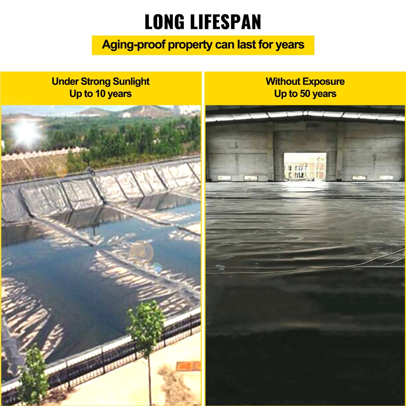 LLDPE Pond Liner 15x20 ft, Pond Liner 20 Mil, Fish Pond Liners for Waterfall, Pond and Fish Ponds - Image 6