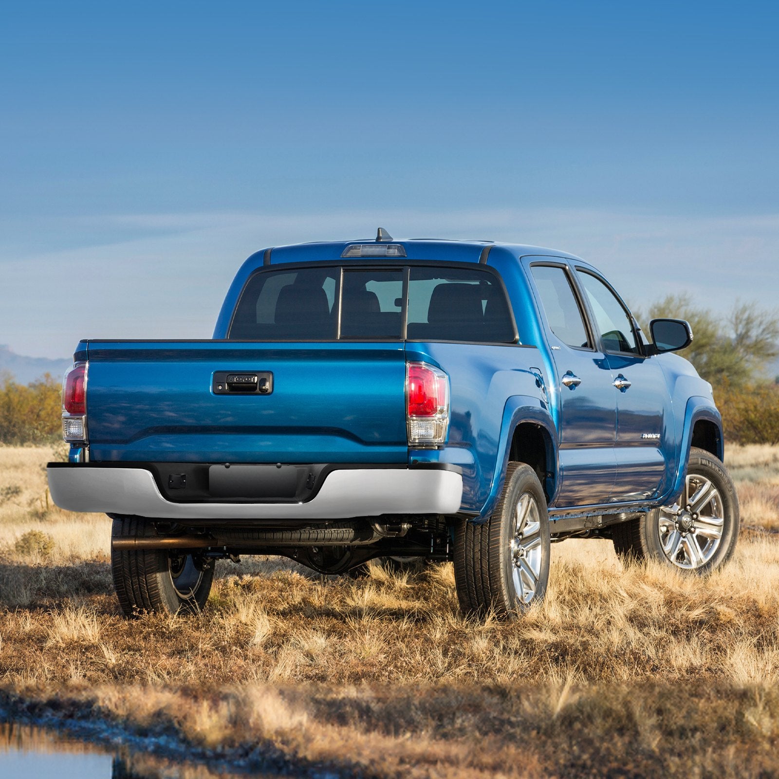 Rear Step Bumper Chrome Steel Bumper Assembly for 2007-2013-Toyota Tundra - Image 8