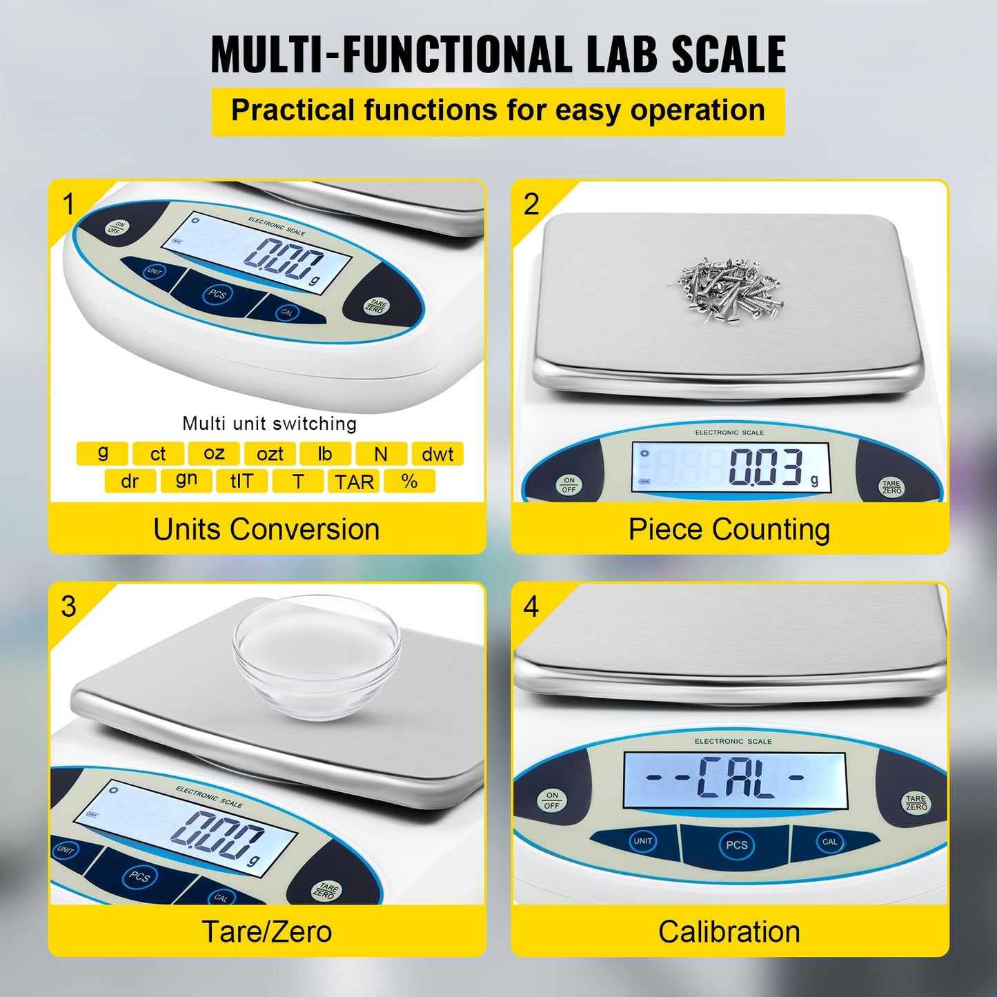 Lab Analytical Balance Digital Precision Scale 5000gx0.01g High Precision - Image 4