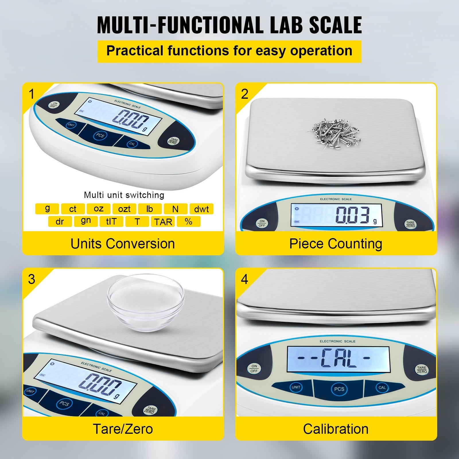 Lab Analytical Balance Digital Precision Scale 5000gx0.01g High Precision - Image 4