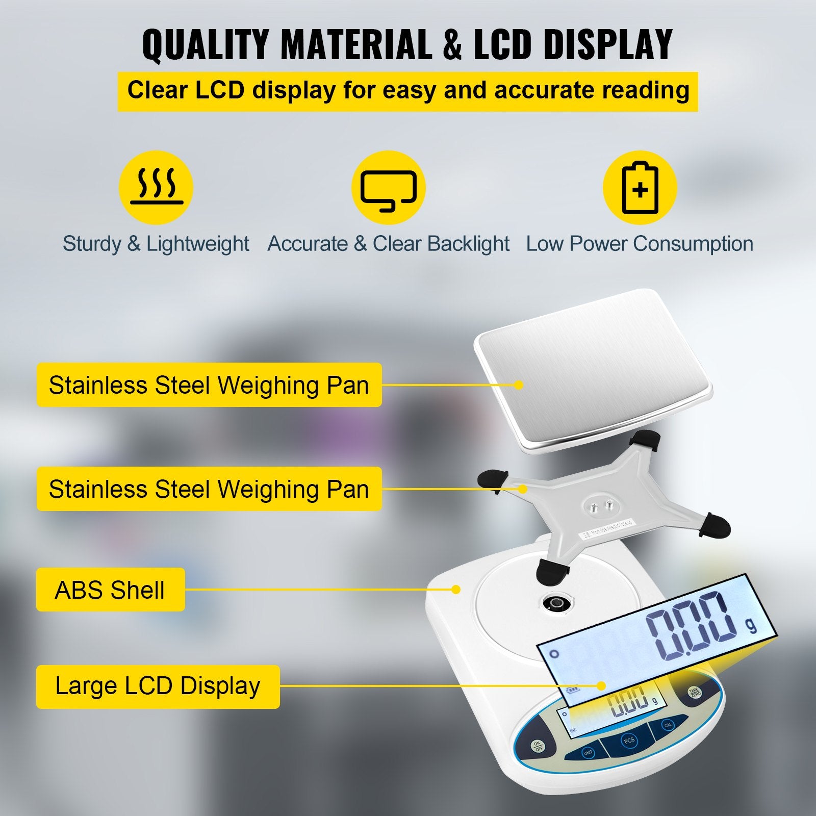 Lab Analytical Balance Digital Precision Scale 5000gx0.01g High Precision - Image 5