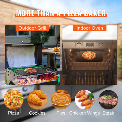 Pizza Steel, 16" x 14.5" x 3/8" Pizza Steel Plate for Oven, Pre-Seasoned Carbon Steel Pizza Baking Stone with 20X Higher Conductivity, Heavy Duty Pizza Pan for Outdoor Grill, Indoor Oven - Image 6