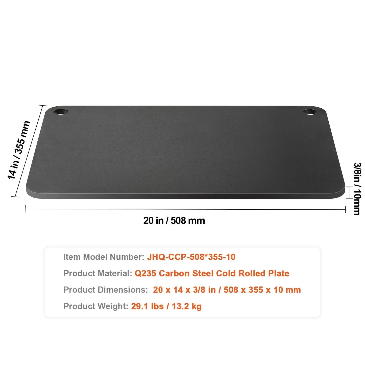 Pizza Steel, 20" x 14" x 3/8" Pizza Steel Plate for Oven, Pre-Seasoned Carbon Steel Pizza Baking Stone with 20X Higher Conductivity, Heavy Duty Rustproof Pizza Pan for Outdoor Grill, Indoor Oven - Image 7