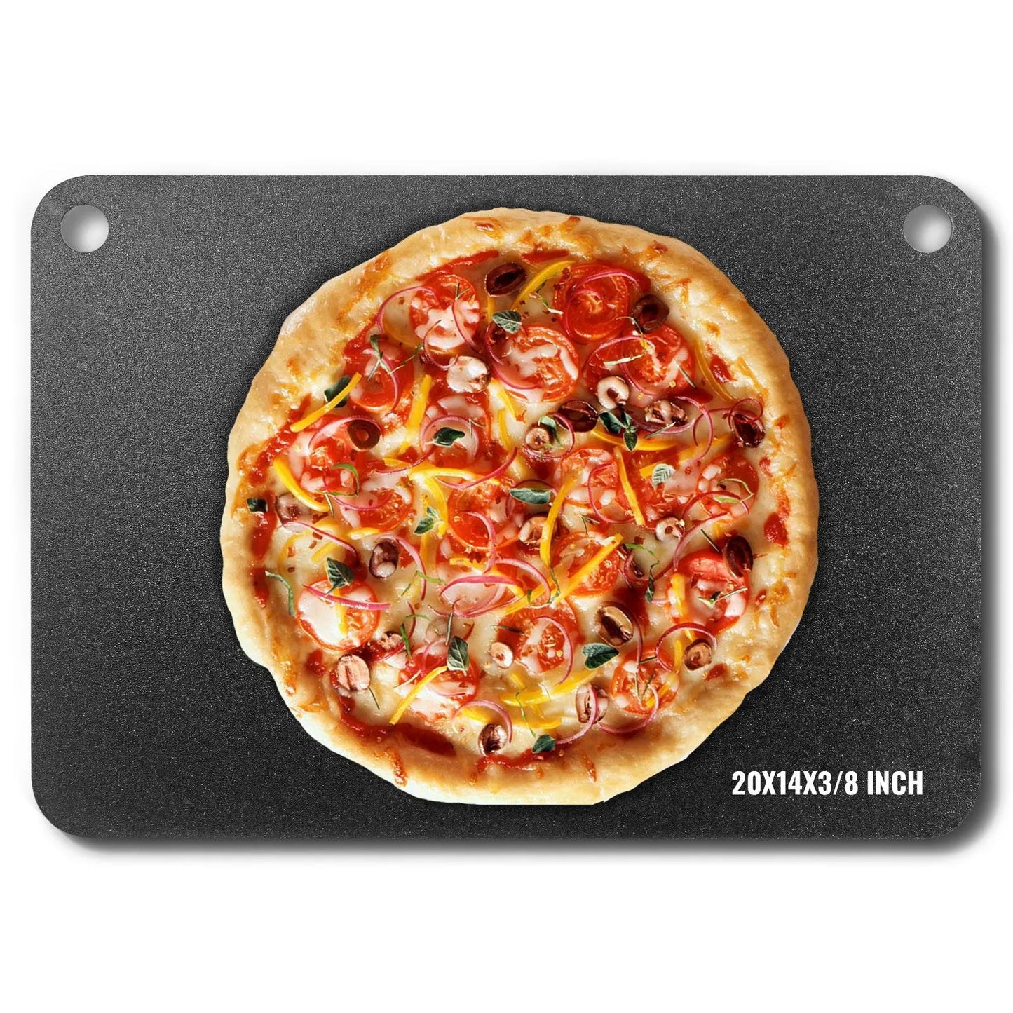 Pizza Steel, 20" x 14" x 3/8" Pizza Steel Plate for Oven, Pre-Seasoned Carbon Steel Pizza Baking Stone with 20X Higher Conductivity, Heavy Duty Rustproof Pizza Pan for Outdoor Grill, Indoor Oven - Image 9