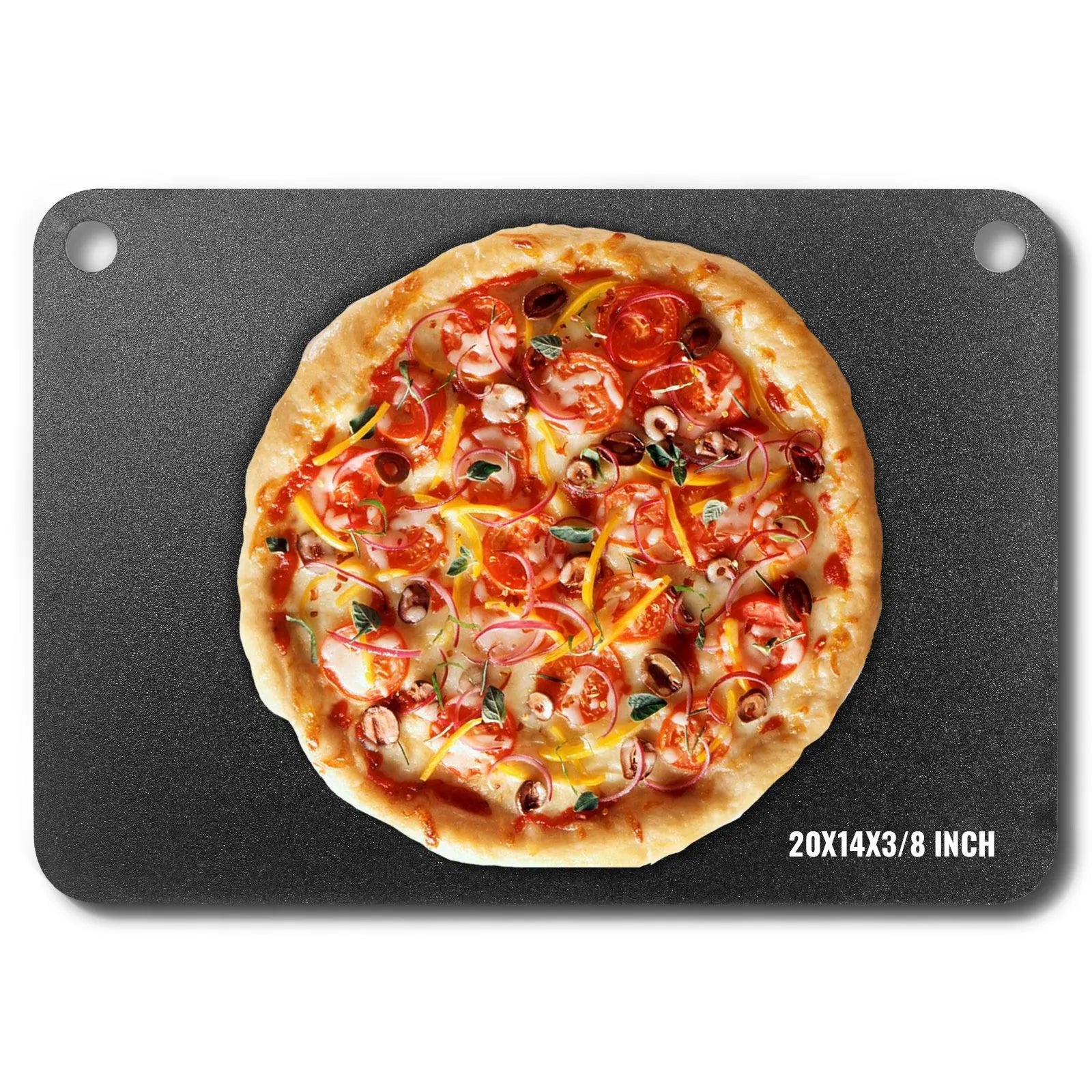 Pizza Steel, 20" x 14" x 3/8" Pizza Steel Plate for Oven, Pre-Seasoned Carbon Steel Pizza Baking Stone with 20X Higher Conductivity, Heavy Duty Rustproof Pizza Pan for Outdoor Grill, Indoor Oven - Image 9