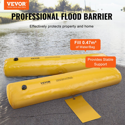 Flood Barriers, Sandbag Alternative Flood Bags 4 Pack, Flood Barrier for Home, Water Barriers for Flooding, Doorway, Driveway(4FTx6in) - Image 2
