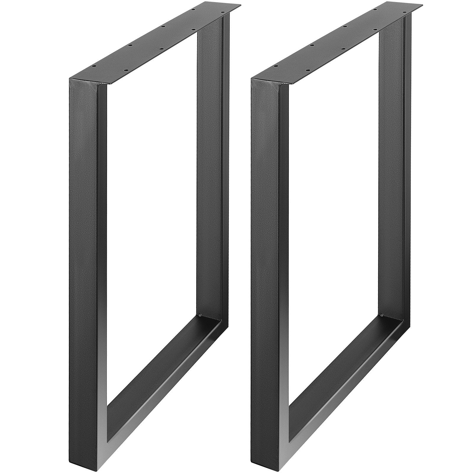 711.2MM Adjustable Furniture Legs, Square Reinforced Steel Office Table legs Set of 2 for DIY, Max Load 453.6KG Heavy Duty Desk Legs, Quick Instalation & Rich Accessories Legs Black - Image 9