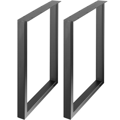 711.2MM Adjustable Furniture Legs, Square Reinforced Steel Office Table legs Set of 2 for DIY, Max Load 453.6KG Heavy Duty Desk Legs, Quick Instalation & Rich Accessories Legs Black - Image 9
