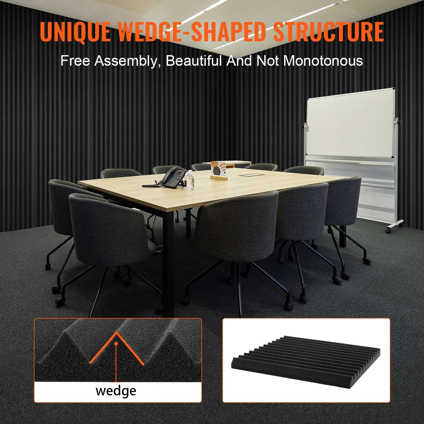 Acoustic Foam Panels 52 Pack 12 x 12 x 1 in for Studio Wall and Ceiling - Image 6