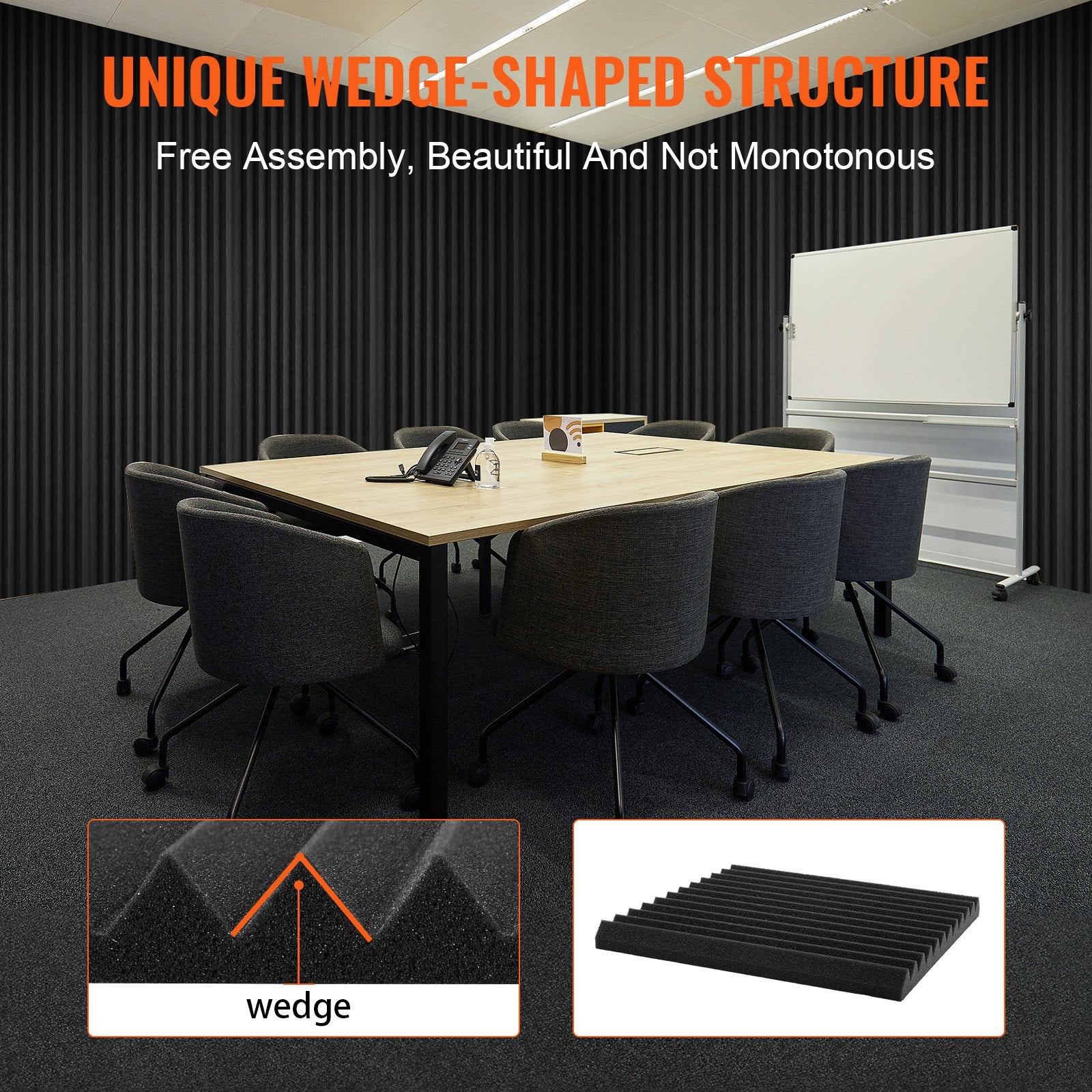 Acoustic Foam Panels 52 Pack 12 x 12 x 1 in for Studio Wall and Ceiling - Image 6