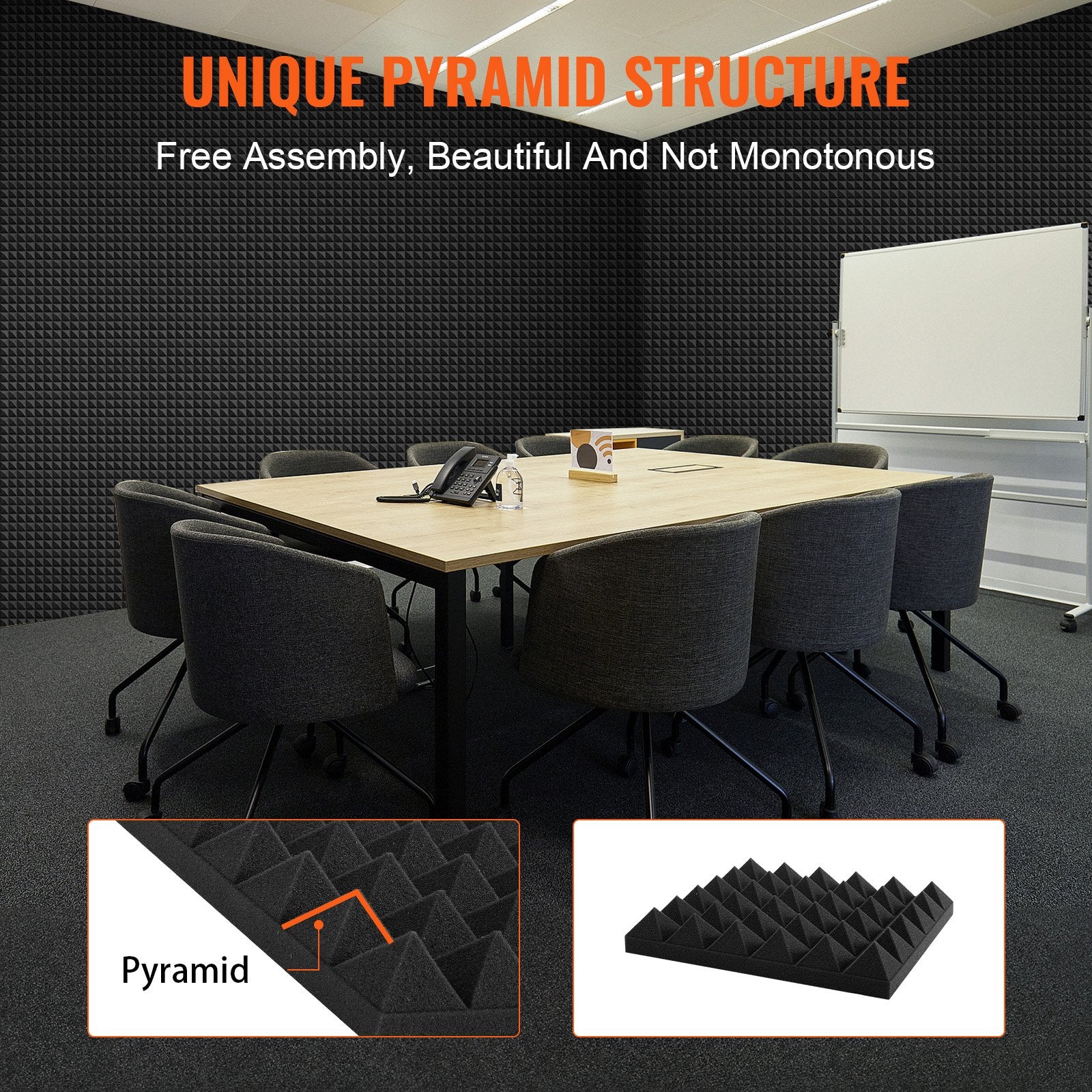 Acoustic Foam Panels 36 Pack 12 x 12 x 2 in for Studio Wall and Ceiling - Image 6