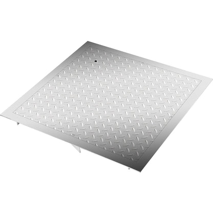 Recessed Manhole Cover 60 x 60 cm Clear Opening, Galvanized Steel Drain Cover Overall Size 67 x 67 cm, Sealed Square Manhole Cover and Frame, Steel Man Hole Lid Inspection Access for Boat/ - Image 9