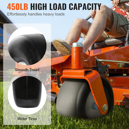 Lawn Mower Tires with Rim, 13x5-6" Tubeless Tractor Tires, 2-Pack Tire and Wheel Assembly, Flat-free PU Tires, 3.25"-5.9" Centered Hub, 3/4" Bushing Size, 20 PCS Adapter for Lawn Mowers Tractors - Image 4