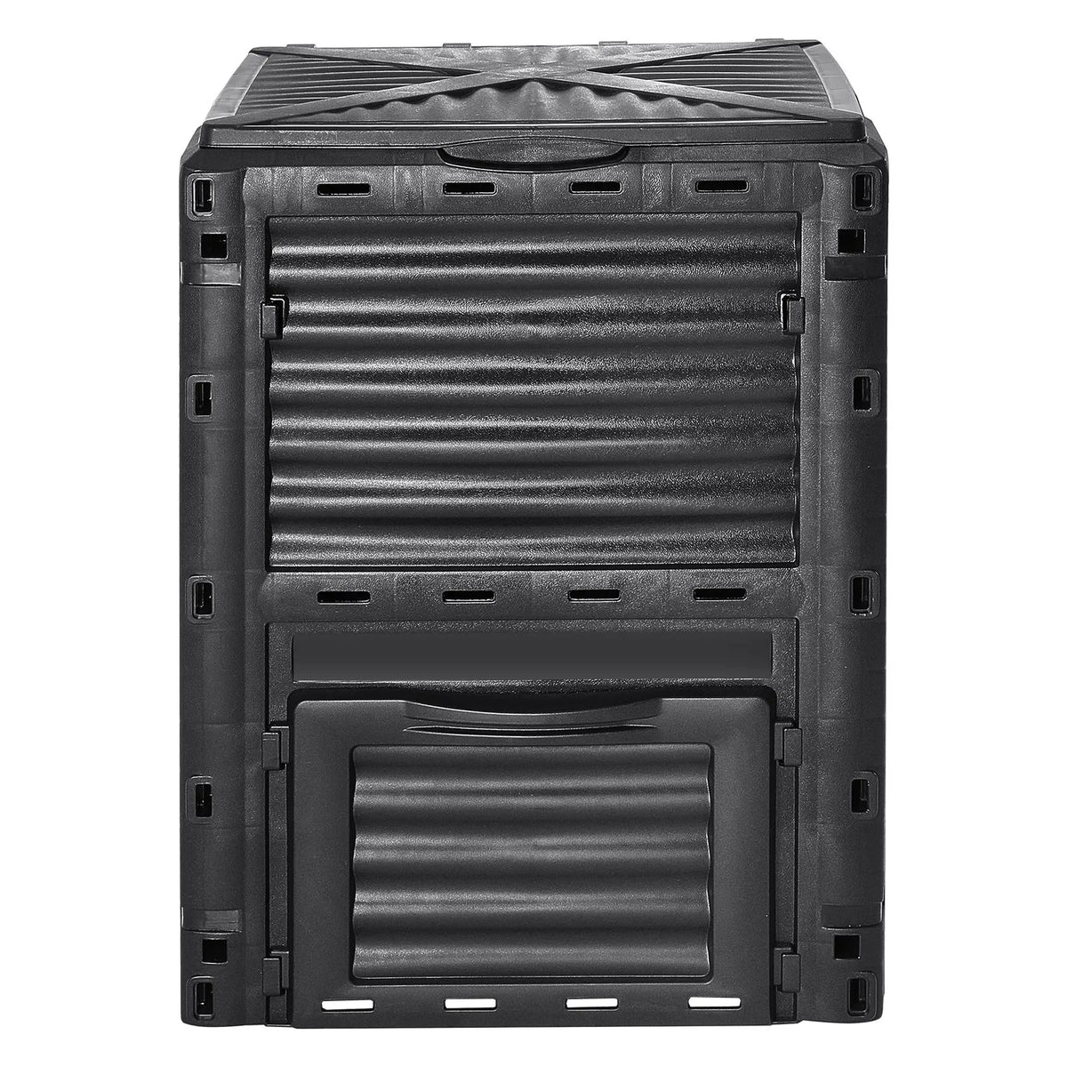 Garden Compost Bin 300 L, BPA Free Composter, Large Capacity Outdoor Composting Bin with Top Lid and Bottom Door, Easy Assembling, Lightweight, Fast Creation of Fertile Soil - Image 9
