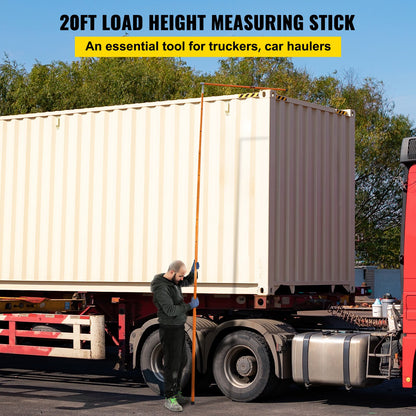 Load Height Measuring Stick 20' Sturdy Truck Height Stick Easy to Read - Image 2