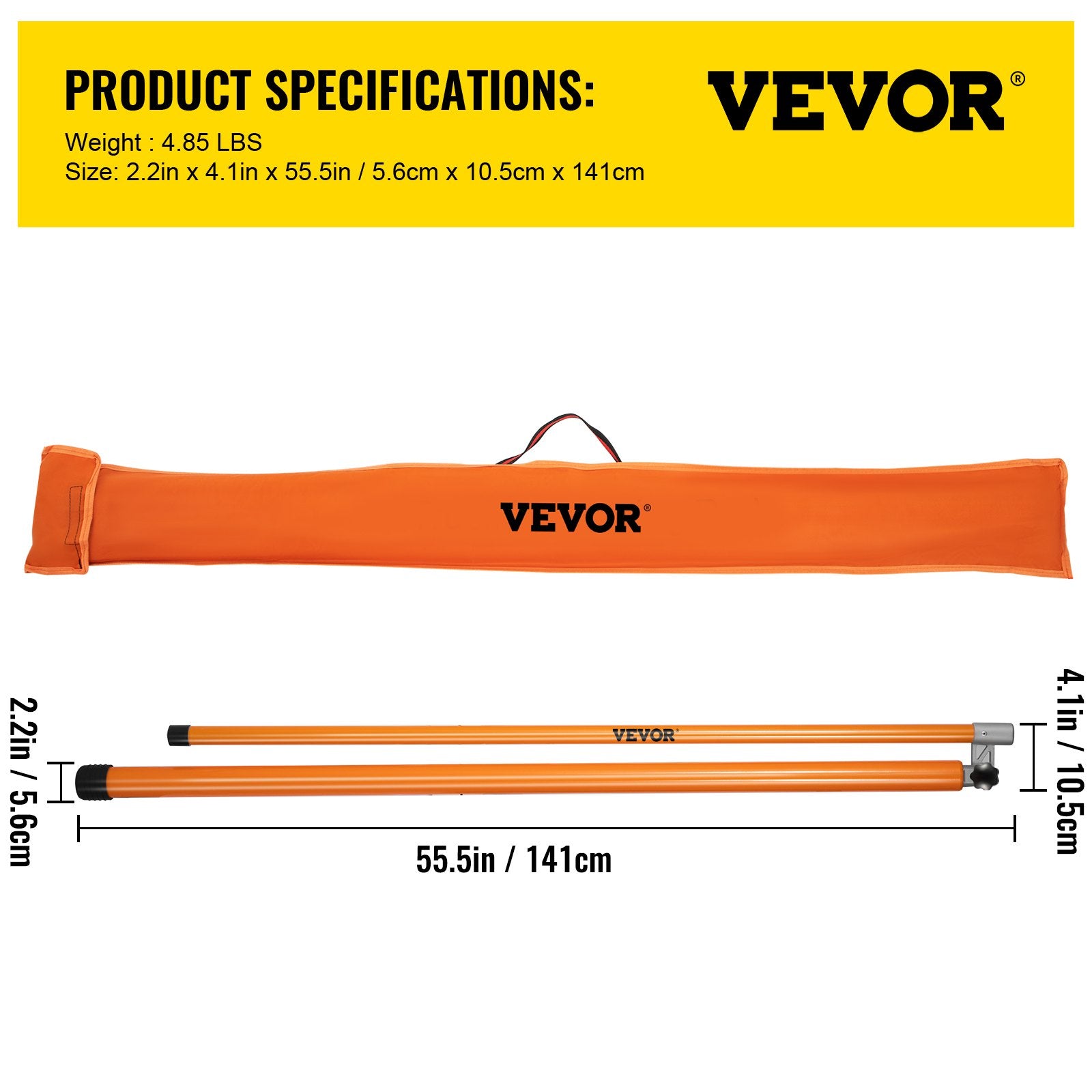 Load Height Measuring Stick 20' Sturdy Truck Height Stick Easy to Read - Image 7