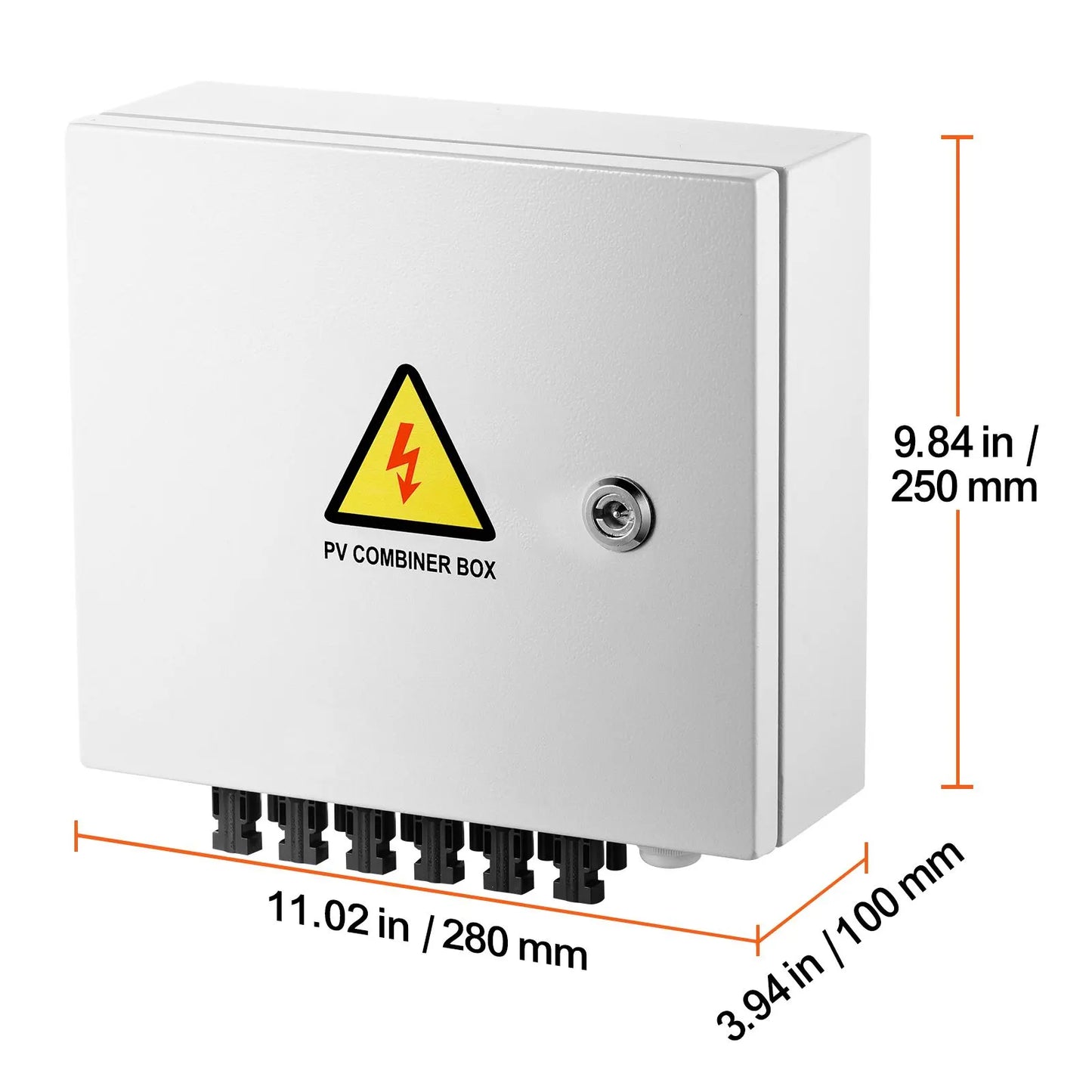 Solar PV Combiner Box 6 String 10A for Solar Panel System Steel Case IP65 - Image 8