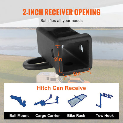 Class 3 Trailer Hitch, 2-Inch Receiver, Q455B Steel Tube Frame, Compatible with 2020-2023 Toyota Highlander, Multi-Fit Hitch to Receive Ball Mount, Cargo Carrier, Bike Rack, and Tow Hook, Black - Image 6