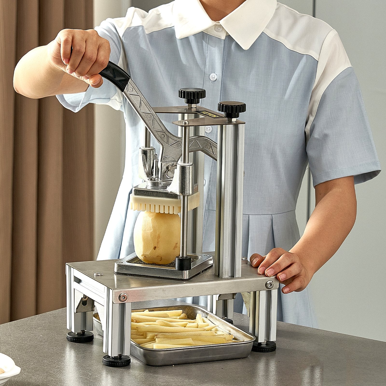Commercial Vegetable Dicer Vegetable Chopper 4 Blades French Fry Cutter - Image 8